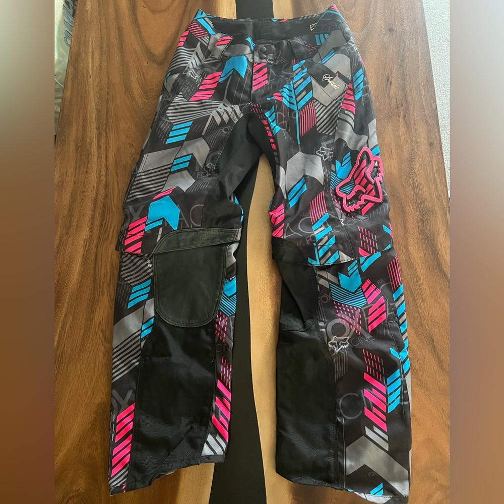 Fox Black, Blue & Pink Switch Convertible Riding Bottoms